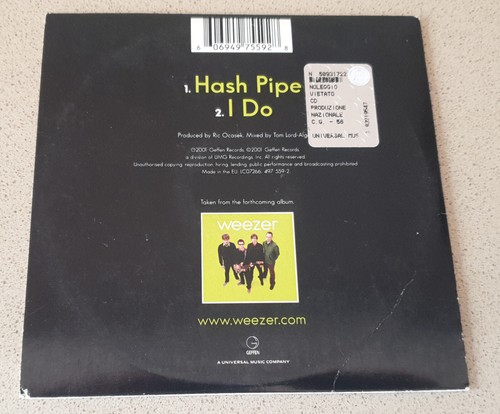 Weezer hash pipe cd - weezer, single
