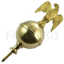 Brass ball eagle spire finial grandfather clock watch tool