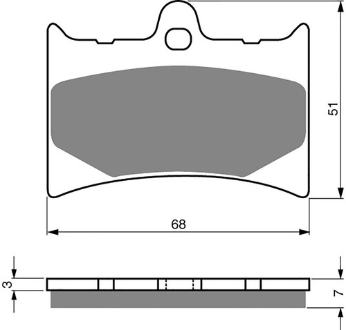 Brake disc pads front h - disc,