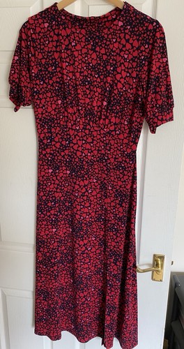 Ladies oasis dress red pink - oasis,