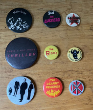 OG Punk Badges Stranglers DKs B-52s Hot Rods Dickies Lurkers T. Heads Motorhead