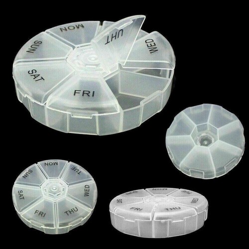 Day pill round box - day,