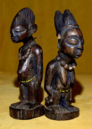 Antique yoruba tribe ibeji - yoruba,