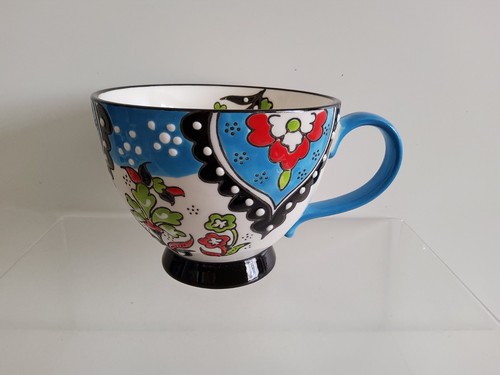 Large hand painted - large, pedestal