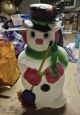 Vintage Fibre Optic Snowman