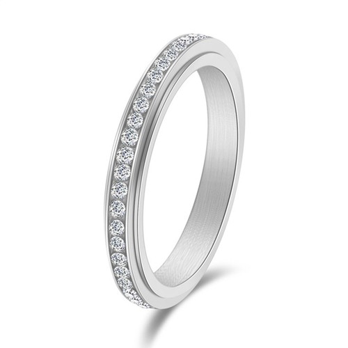 Spinning ring cubic zirconia - ring,