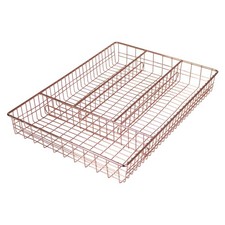 Cutlery Tray Copper Metal Wire