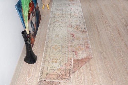 1x9 vintage oushak runner - oushak,