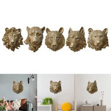 Resin Animal Head Wall Hanging