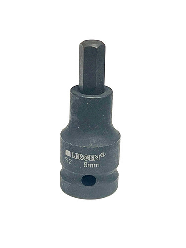 8mm hex bit - 8mm, 1/2"