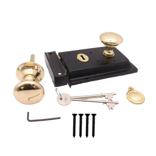 Rim lock knob - knob, bathroom