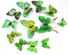 12pcs Butterfly 3D Wall Stickers Wall Decors Wall Art Wall Home Decorations UK