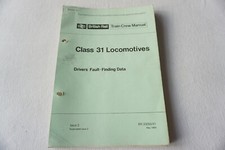 1984 Class 31 Diesel Locomotive Train Crew Railway Drivers Manual Book