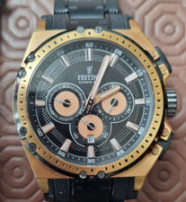 Festina Men's Watch F16972 Stainless Steel Wrist Chrono Bike Black