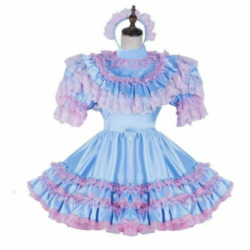 Sissy blue satin mini - , dress