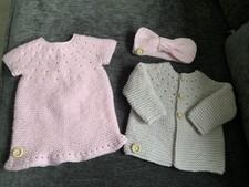 New Hand Knitted Baby Girls