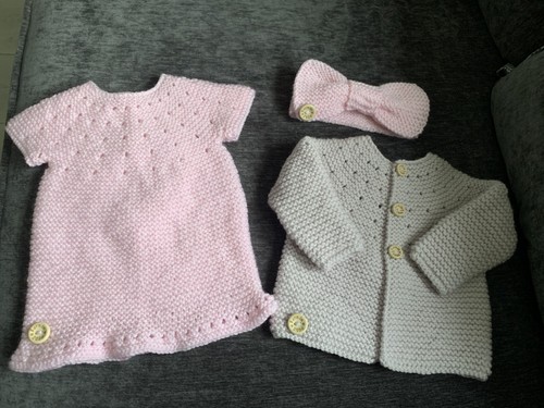 New hand knitted baby - hand, girls