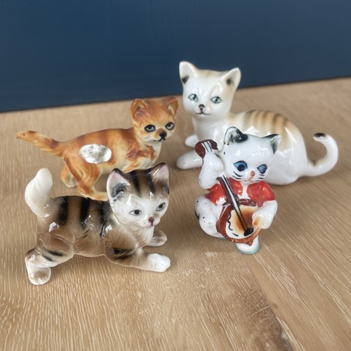 Bundle vintage ceramic cat - vintage,