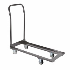 Gray Steel Folding Chair Cart