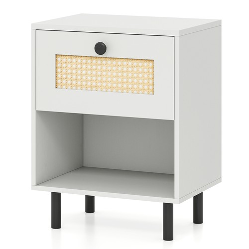 Boho style bedside table - bedside, with