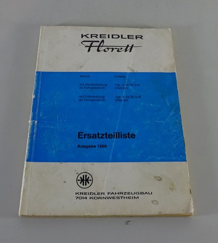 Parts catalog spare list - parts, catalog/spare