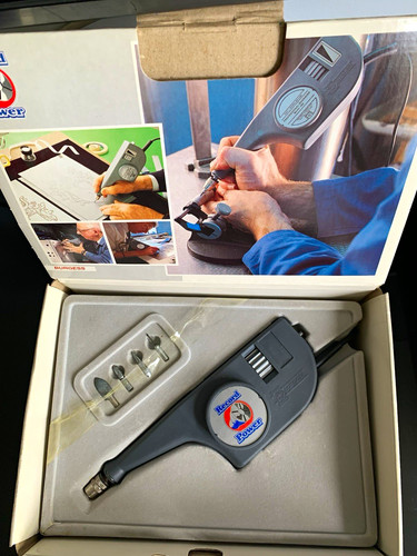 Corded engraving tool kit with - engraving,