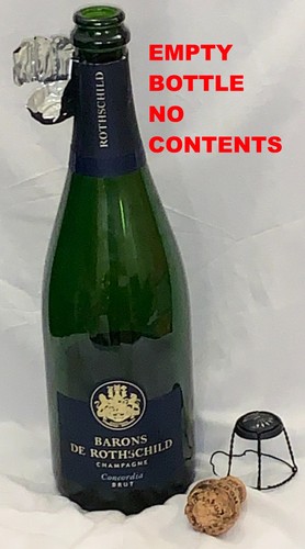 Empty champagne bottle - champagne,
