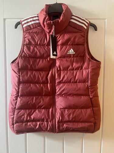 Adidas pink down puffer - down, gilet