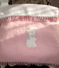 Fringed pram rug - rug, girl