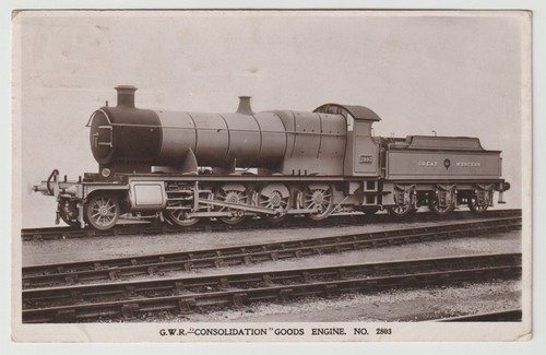 Railway postcard gwr 28xx - rp,