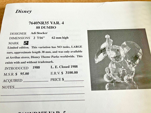 Swarovski crystal disney - swarovski, 88