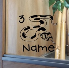 Snake customised vivarium - snake,