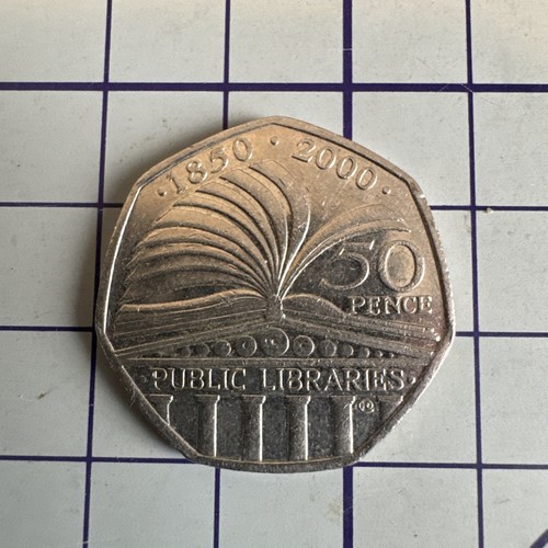50p coin fifty - pence, 150th