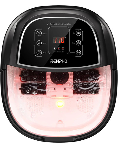 Renpho foot spa massager with - spa,