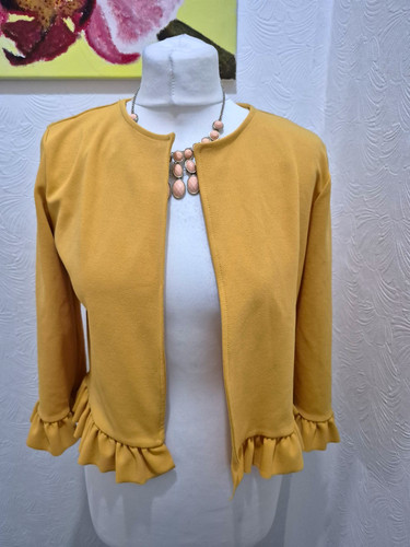 New look mustard open front - new,