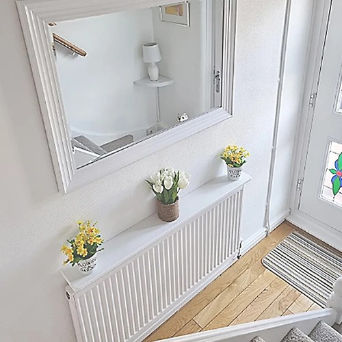 60cm radiator shelf white mdf - 60cm,