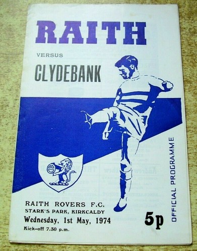 Raith rovers programmes - rovers,