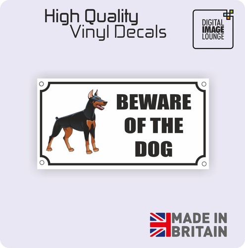 Beware the dog sign plastic - beware,