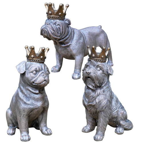 Dog gold crown ornaments - crown, set
