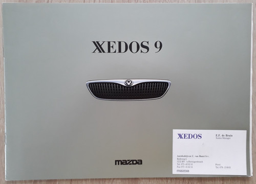 Mazda xedos saloon brochure - xedos,