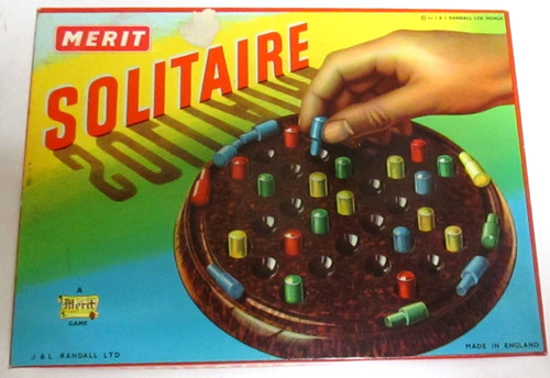 Vintage merit solitaire game - vintage,