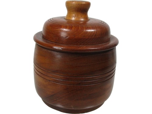 Vintage wooden lidded treen - wooden,