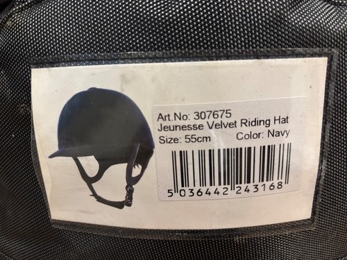 55cm velvet riding - 55cm, hat