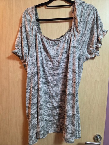 Yours clothing grey floral - grey,