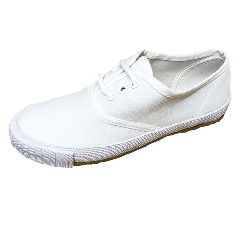 Kids white canvas pumps - white,