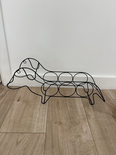 Dog shape metal wine - dog,