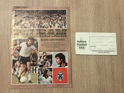 Fulham qpr cup ticket and - qpr,