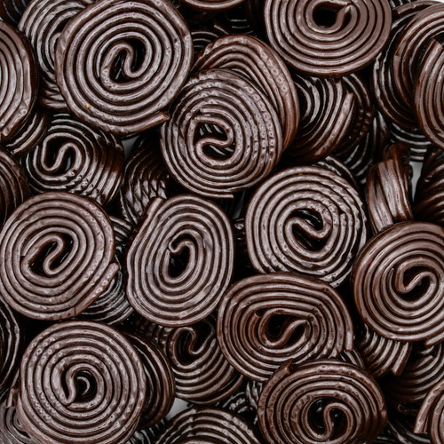 Liquorice wheels from - liquorice,