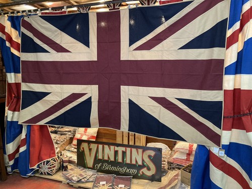 Union jack large textile - large,
