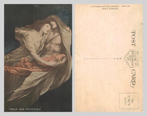 Vintage postcard paolo and - vintage,